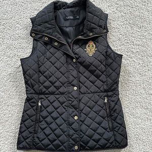 Lauren Ralph Lauren Black Quilted Vest